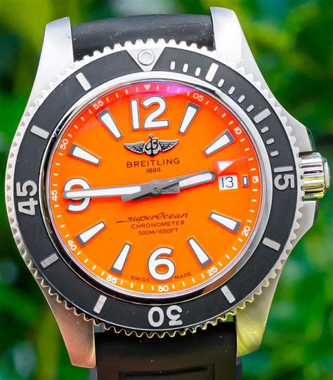 breitling superocean orange face|breitling superocean models.